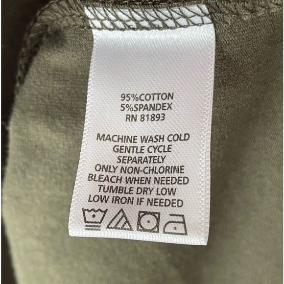 Denim & Co cotton sleeveless tiered stretch maxi dress olive green plus size  XL - Picture 7 of 9